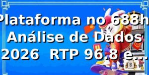 Plataforma no 688h: Análise de Dados 2026 📊 RTP 96.8% e Saque Pix em 9 min